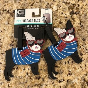 G/FORE Dog Luggage Tags - Blue, Red, and Black
